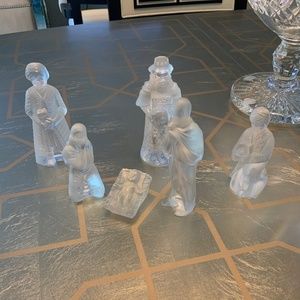 Original Lalique NATIVITY Set 6 Statues